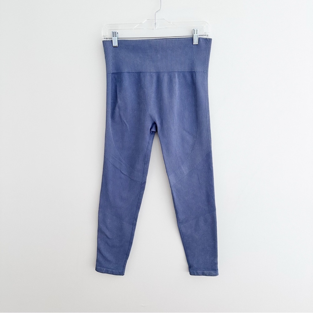 JoyLab Dusty Blue Ribbed High Rise Leggings - Picture 8 of 8